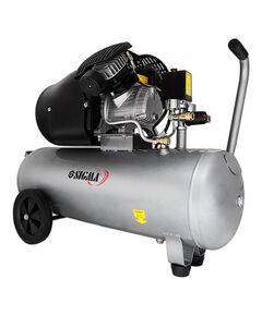 Компресор двоциліндровий 2.5кВт 455л/хв 10бар 50л (2 крана) SIGMA (7043721), фото  | SNABZHENIE.com.ua