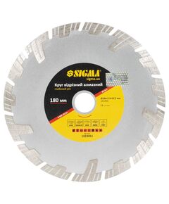 Круг алмазний 180мм для залізобетону, глибокий рез, SIGMA 1923051, фото  | SNABZHENIE.com.ua