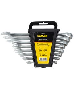 Ключи рожково-накидные 8 шт 6-19мм CrV SATINE SIGMA, фото  | SNABZHENIE.com.ua