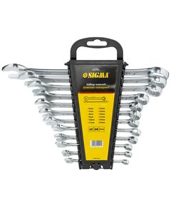 Ключі рожково-накидні 12 шт 6-22 мм CrV головка полірована SIGMA, фото  | SNABZHENIE.com.ua