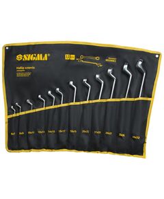 Ключі накидні 12 шт 6-32 мм CrV Satine в текстильному чохлі SIGMA, фото  | SNABZHENIE.com.ua