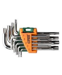 Ключі TORX 9шт T10-T50мм CrV (короткі з отверткою) GRAD, фото  | SNABZHENIE.com.ua