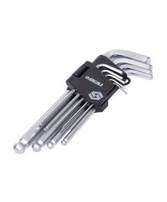 Набор шестигранных ключей 9шт 1.5-10мм CrV SIGMA (средние шар), фото  | SNABZHENIE.com.ua