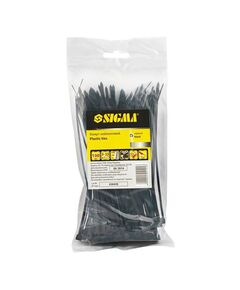 Хомут нейлоновый 3.6×150мм 100шт черный SIGMA 2502121, фото  | SNABZHENIE.com.ua