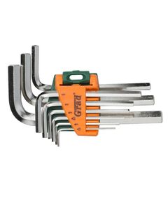 Ключі шестигранні 9 шт 1.5-10 мм CrV (короткі) GRAD 4022075, фото  | SNABZHENIE.com.ua