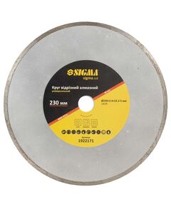 Круг відрізний алмазний універсальний 230 мм, 6600 об/хв SIGMA 1922171, фото  | SNABZHENIE.com.ua