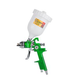 Краскораспылитель HVLP 1.4 SIGMA (6812021) с бачком, зеленый, фото  | SNABZHENIE.com.ua