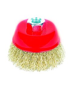 Щетка чашеобразная 85мм М14*2мм (латунированная) SIGMA 9014081, фото  | SNABZHENIE.com.ua