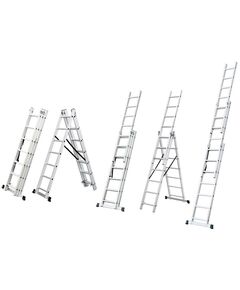 Лестница универсальная раскладывающаяся 10 ступеней FLORA, фото  | SNABZHENIE.com.ua