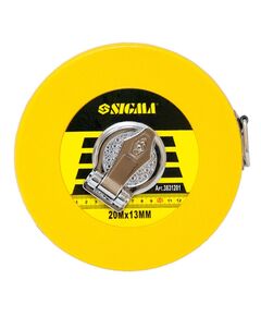 Рулетка стекловолокно SIGMA 20м х 13мм, фото  | SNABZHENIE.com.ua