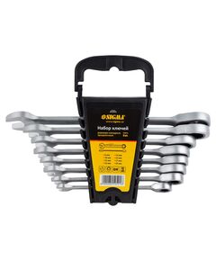 Набір трещоткових ключів 8 шт. (8-19 мм) CrV satine SIGMA, фото  | SNABZHENIE.com.ua