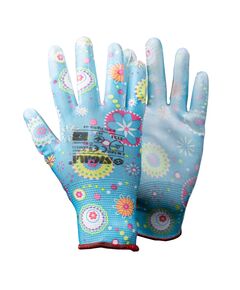 Перчатки трикотажные с ПУ покрытием, р7, синие, фото  | SNABZHENIE.com.ua