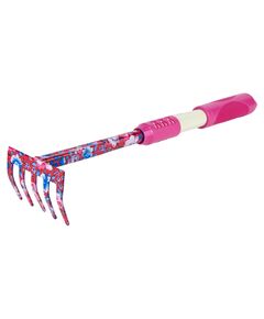 Грабли 5-зубые FLORA (розовые, TPR), фото  | SNABZHENIE.com.ua