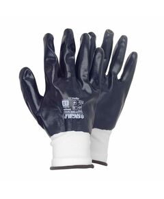 Перчатки трикотажные с нитрилом, р10, черные, фото  | SNABZHENIE.com.ua