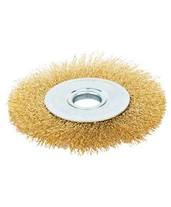 Дискообразная проволочная щетка 125мм GRAD латунированная 9031125, фото  | SNABZHENIE.com.ua