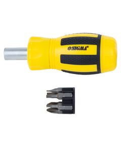 Отвертка MINI с реверсом и 6 битами CrV SIGMA, фото  | SNABZHENIE.com.ua