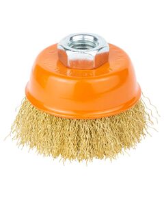 Щетка чашеобразная проволочная 65мм М14*2мм GRAD (латунированная), фото  | SNABZHENIE.com.ua