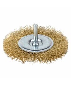 Щетка дискообразная проволочная 100мм, хвостовик 6мм, GRAD 9032105, фото  | SNABZHENIE.com.ua