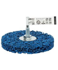 Круг зачистний 100 мм SIGMA, нетканий абразив, середня жорсткість, синій, фото  | SNABZHENIE.com.ua