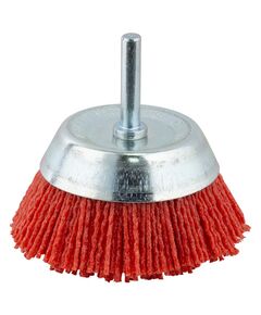 Щетка проволочная чашеобразная SIGMA 75мм, хвостовик 6мм, нейлоновая, фото  | SNABZHENIE.com.ua