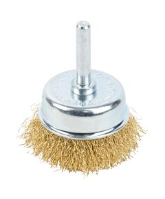 Щетка чашеобразная проволочная 50мм с хвостовиком 6мм GRAD 9034055, фото  | SNABZHENIE.com.ua