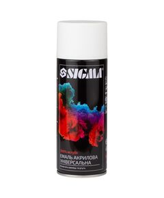 Эмаль акриловая аэрозольная 400мл RAL 9010 белый матовый SIGMA, фото  | SNABZHENIE.com.ua