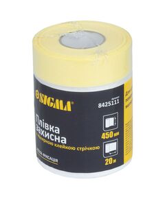 Захисна плівка з малярною стрічкою 450мм 20м SIGMA (8425111), фото  | SNABZHENIE.com.ua