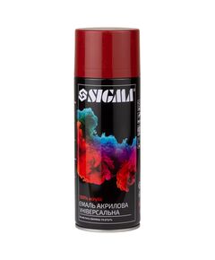 Емаль акрилова аерозольна 400мл RAL 3001 червоний глянець SIGMA, фото  | SNABZHENIE.com.ua