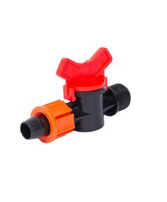 Кран для краплинної стрічки Ø16мм н/р 1/2 FLORA, фото  | SNABZHENIE.com.ua