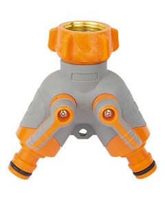 Кран распределительный с 2 выходами и латунной резьбой SIGMA 5016614, фото  | SNABZHENIE.com.ua