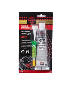 Герметик силіконовий високотемпературний +300&deg;С, сірий, 85г ASMACO, фото  | SNABZHENIE.com.ua