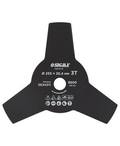 Нож для триммера SIGMA 255x25.4мм 3Т, фото  | SNABZHENIE.com.ua