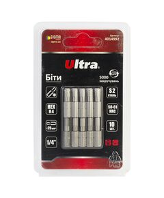 Бити HEX 4 25мм 10шт S2 в блистері ULTRA, фото  | SNABZHENIE.com.ua