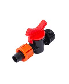 Кран для крапельної стрічки Ø16 мм н/р 3/4 FLORA, фото  | SNABZHENIE.com.ua