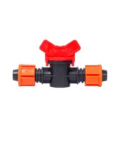 Кран прохідний для краплинної стрічки Ø16мм FLORA, фото  | SNABZHENIE.com.ua