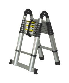 Телескопическая универсальная лестница 16 ступеней 5.0 м, фото  | SNABZHENIE.com.ua