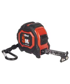Рулетка магнитная обрезиненная Extra нейлоновое покрытие двустороннее полотно/зацеп 5м×25мм ULTRA (3822142), фото  | SNABZHENIE.com.ua