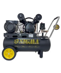 Компрессор двухцилиндровый ременной (V) 2.5кВт 396л/мин 10бар 50л (2 крана) SIGMA (7044131), фото  | SNABZHENIE.com.ua