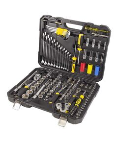 Набор насадок торцевых и биты, ключей, инструментов &frac14;" ⅜" &frac12;" 128шт CrV SIGMA (6003791), фото  | SNABZHENIE.com.ua