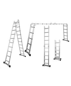 Лестница многоцелевая алюминиевая 4&times;5 ступеней 5.80м FLORA (5031344), фото  | SNABZHENIE.com.ua