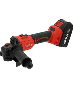 Шліфмашина кутова акумуляторна безщіткова YATO 2x Li-Ion 18В, 4 АГод, диск Ø= 125 мм, повільн. старт, фото  | SNABZHENIE.com.ua