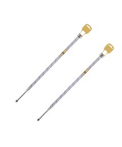 Гибкая подводка для подключения смесителя Kroner KRM 1/2"хМ10 ВН 40 см в нейлоновой оплетке покрытой ПВХ (пара), фото  | SNABZHENIE.com.ua