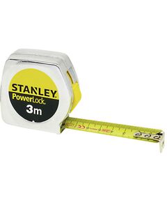 Рулетка вимірювальна STANLEY Powerlock&reg; 3 м, 12,7 мм, хромований корпус 0-33-238, фото  | SNABZHENIE.com.ua