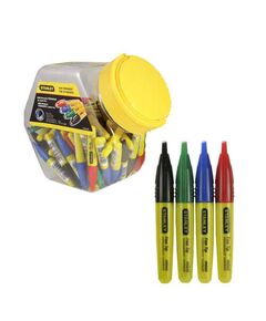 Мини-маркеры 72 шт. в пенале, 4 цвета, длина 90 мм, STANLEY, фото  | SNABZHENIE.com.ua