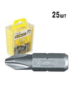 Вставка 1/4 PH1 х 25 мм, 25 шт. з хвостовиком STANLEY 1-68-942, фото  | SNABZHENIE.com.ua
