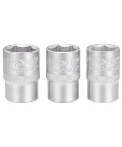 Набор торцевых головок Stanley 1/2 (17, 18, 19 мм) - 3 шт. FMMT17094-0, фото  | SNABZHENIE.com.ua