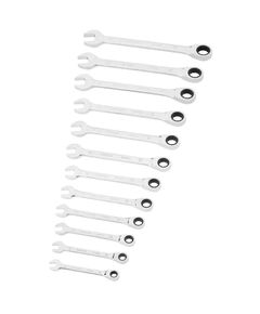 Ключи комбинированные с трещеткой STANLEY, М8-М19, 12 шт., хром-ванадий, фото  | SNABZHENIE.com.ua