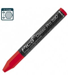Маркер на восково-крейдовой основе Pica Classic PRO 590/40, красный, фото  | SNABZHENIE.com.ua