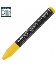 Маркер Pica Classic PRO 590/44 жёлтый на восково-меловой основе, фото  | SNABZHENIE.com.ua