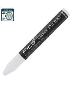 Маркер Pica Classic PRO 590/52, білий, восково-крейдований, промисловий, фото  | SNABZHENIE.com.ua